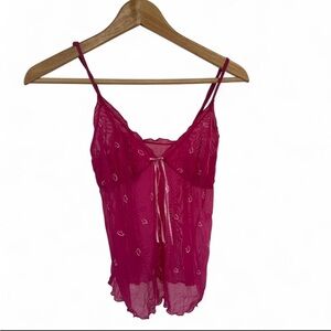 Vintage Victoria Secret Pink Lingerie Top